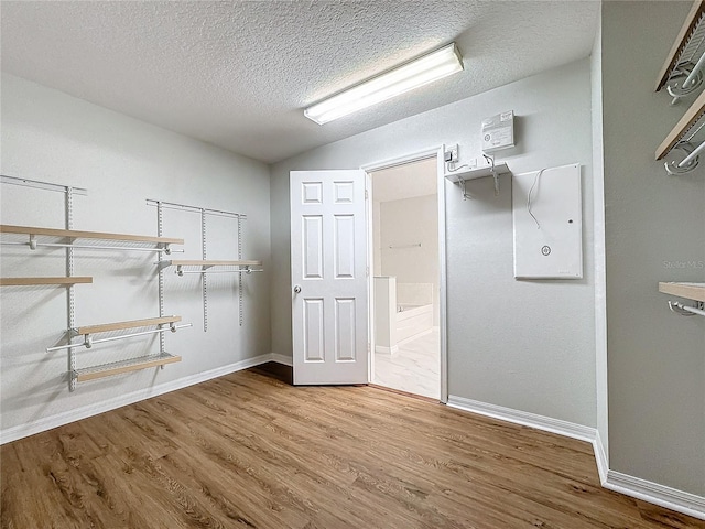 spacious closet featuring wood-type flooring