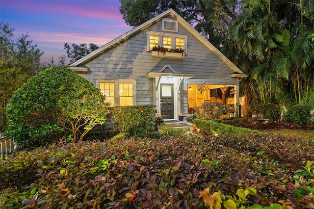 view of front of home