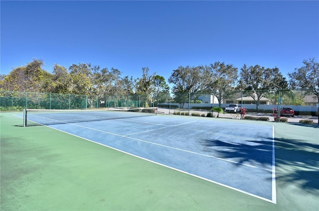 view of tennis court