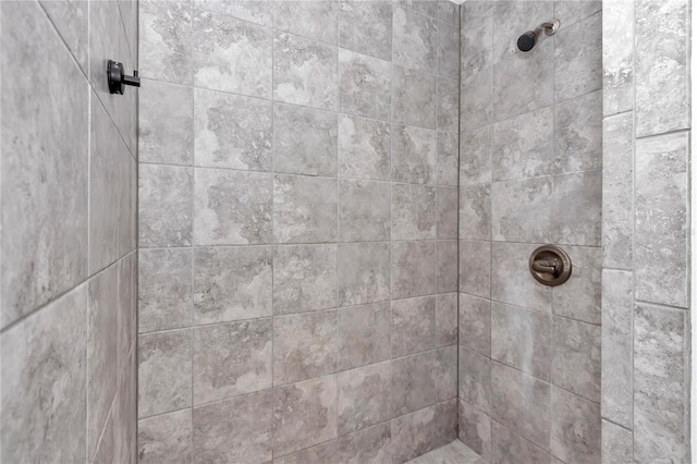 room details with tiled shower