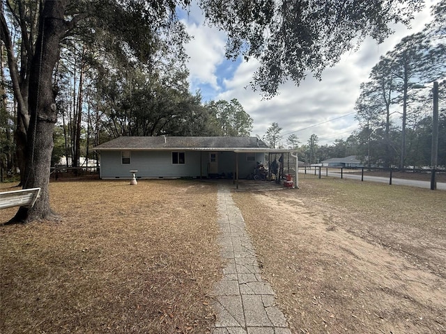 view of back of property