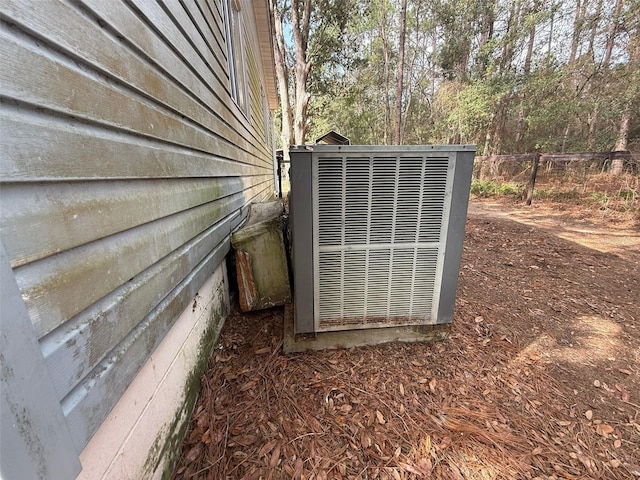 exterior details with central AC unit