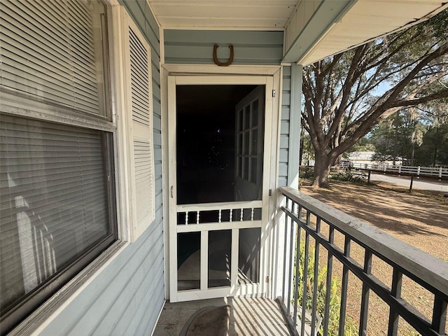 view of balcony