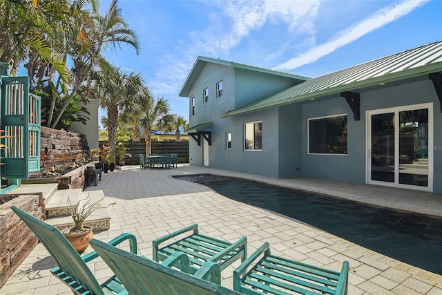 view of patio with a playground