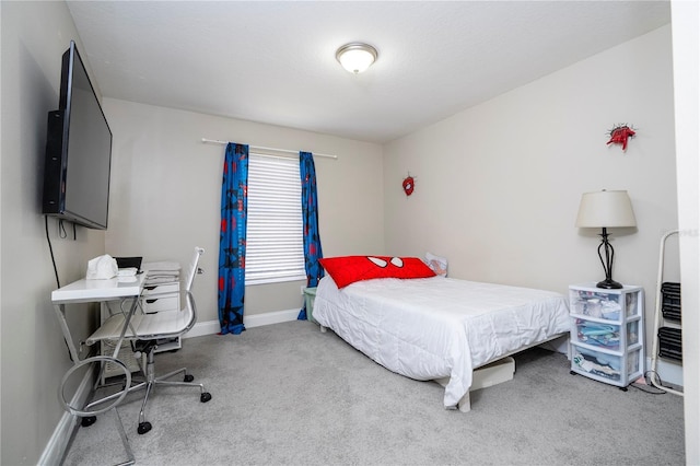 bedroom featuring carpet flooring