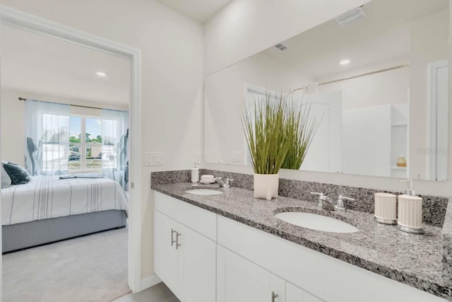 bathroom with vanity