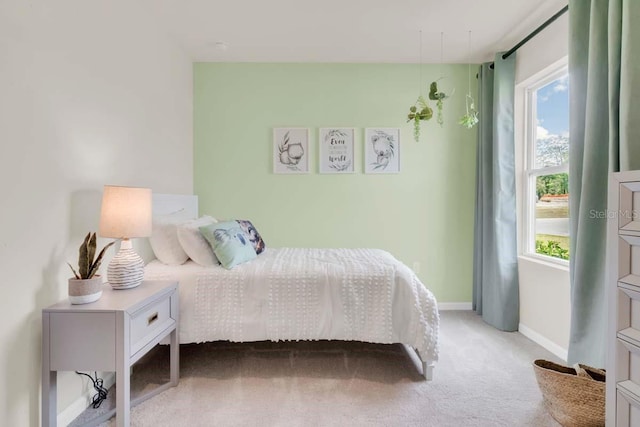 bedroom featuring carpet flooring