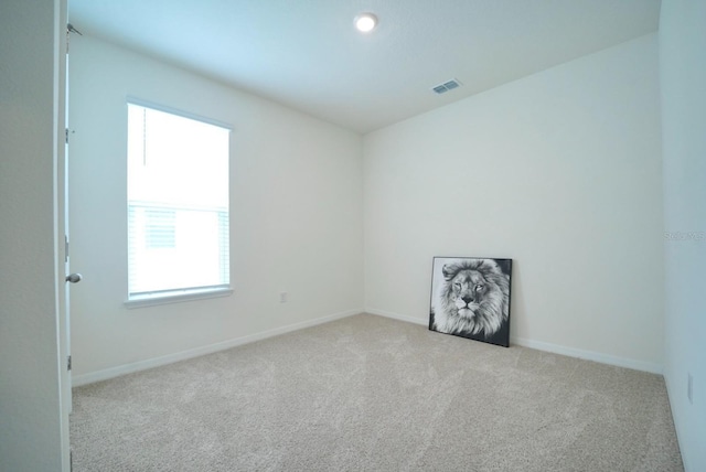 view of carpeted empty room