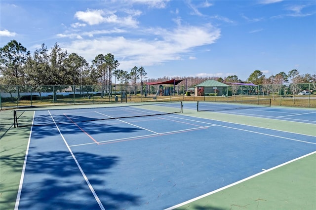 view of sport court