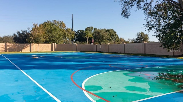 view of basketball court