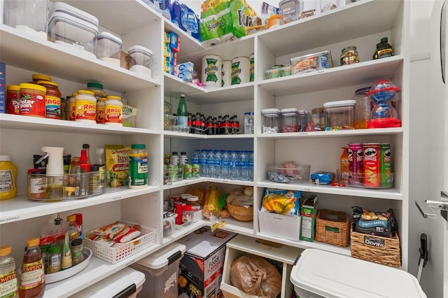 view of pantry