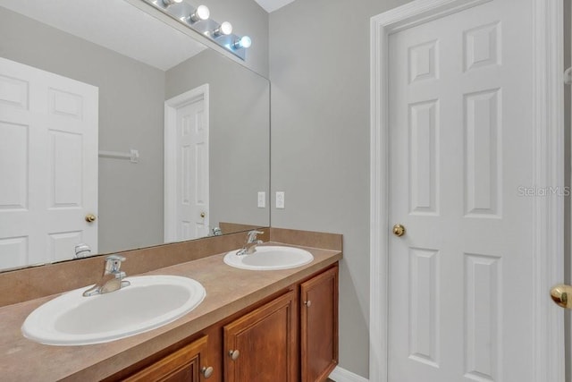 bathroom with vanity