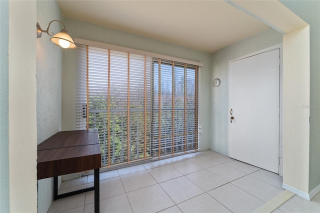 view of tiled foyer