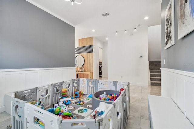 interior space with washer / clothes dryer