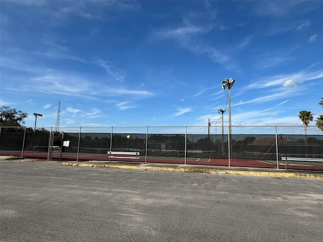 view of sport court