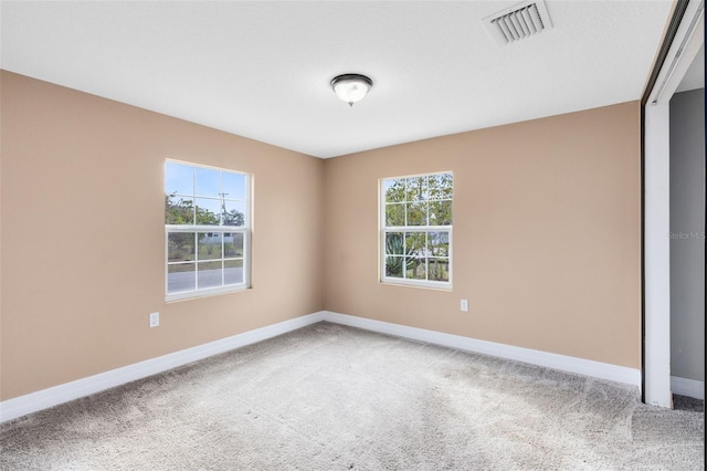 carpeted empty room with plenty of natural light