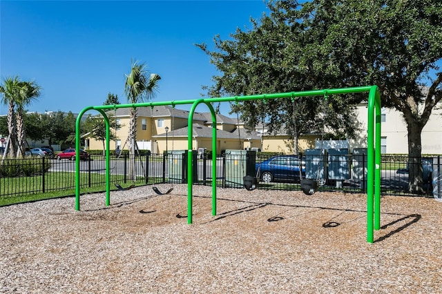 view of jungle gym