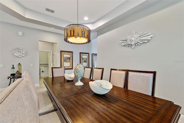 view of dining room