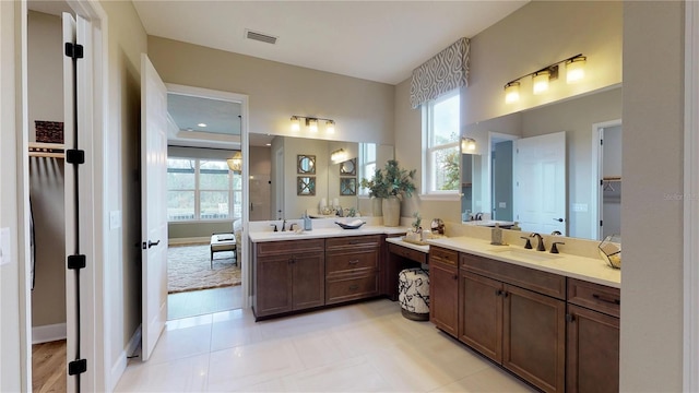 bathroom with vanity