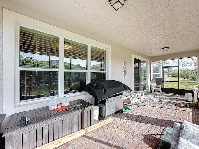 view of sunroom