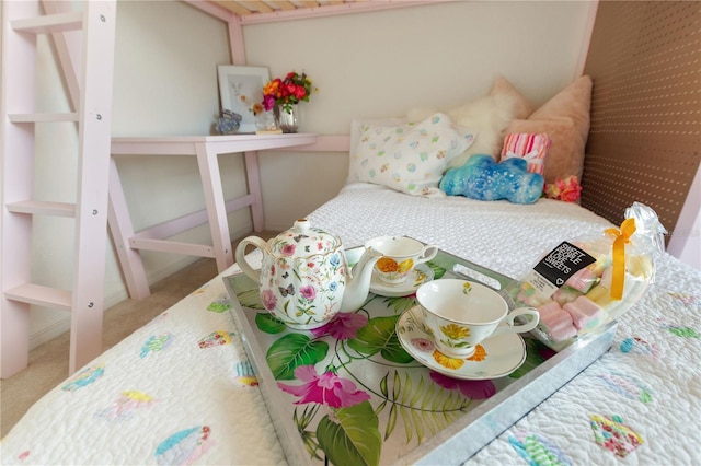 bedroom with carpet flooring