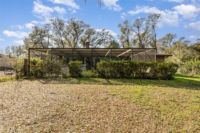 exterior space with a lanai