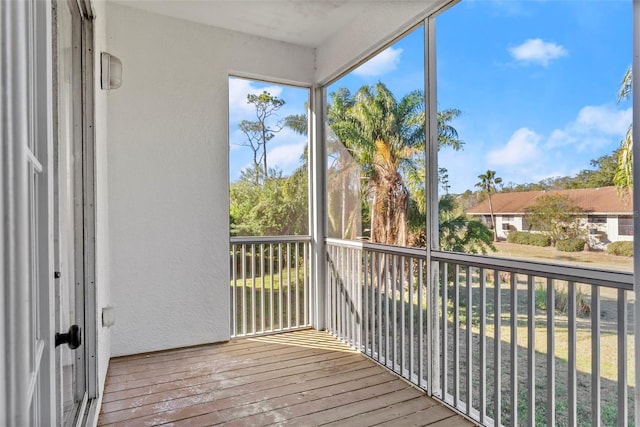 view of sunroom / solarium