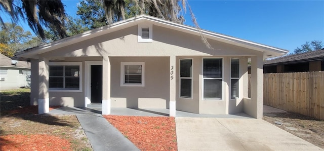 view of bungalow-style house