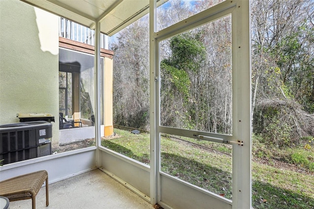 sunroom / solarium with a wealth of natural light