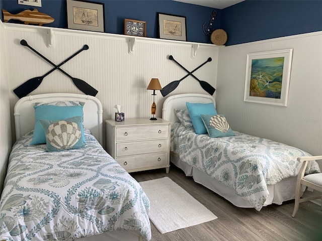 bedroom featuring hardwood / wood-style floors