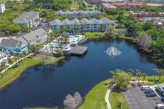 3013 Bonfire Beach Dr Unit 101, Kissimmee, FL 34746 - bird's eye view of a pool and a large body of water