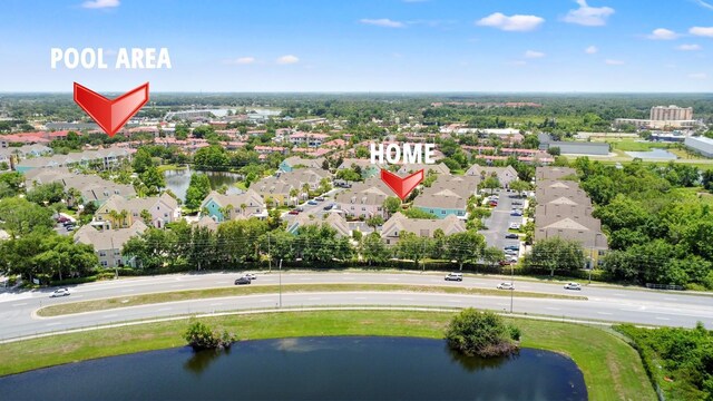 3013 Bonfire Beach Dr Unit 101, Kissimmee, FL 34746 - aerial view of residential area featuring a large body of water