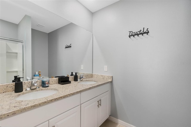 bathroom with vanity