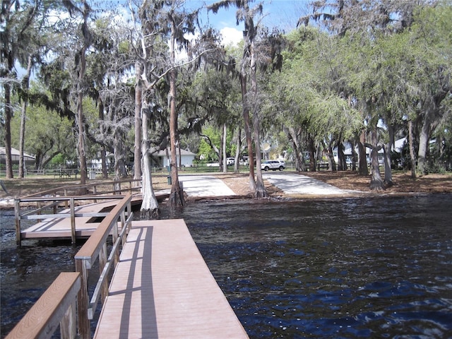 view of dock