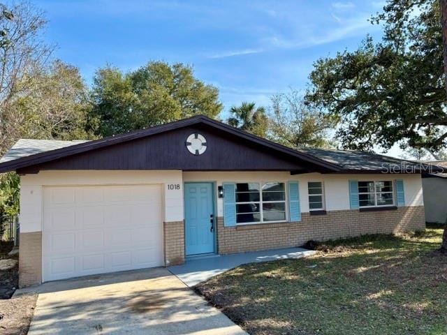 ranch-style house with a garage