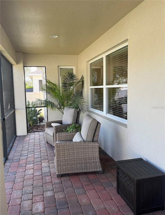 view of sunroom