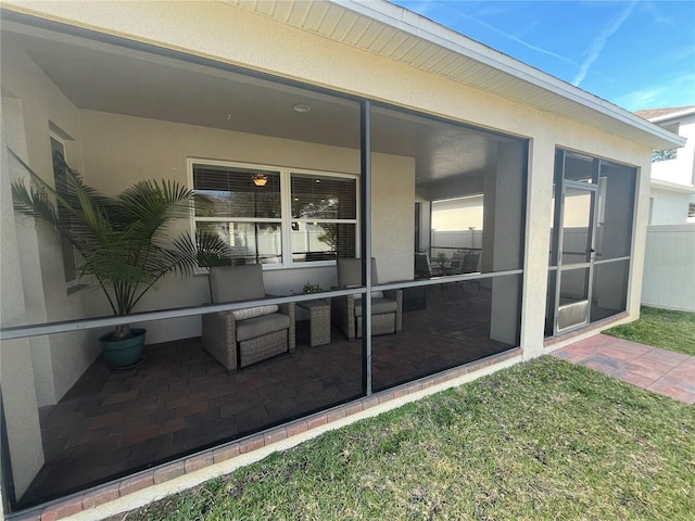 exterior space featuring a patio area