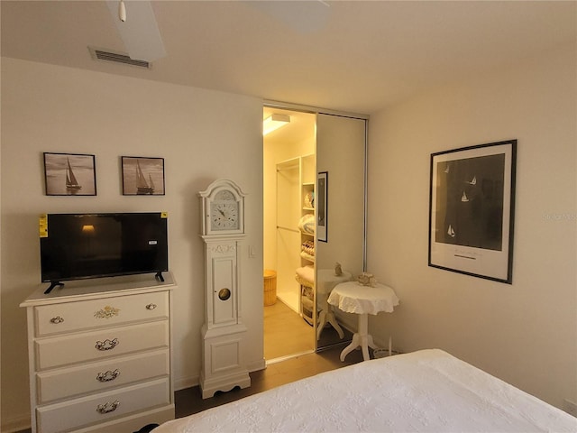 bedroom featuring connected bathroom