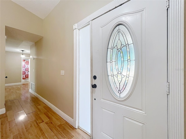 entryway featuring light wood-type flooring