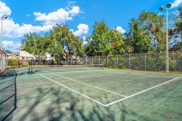 view of tennis court