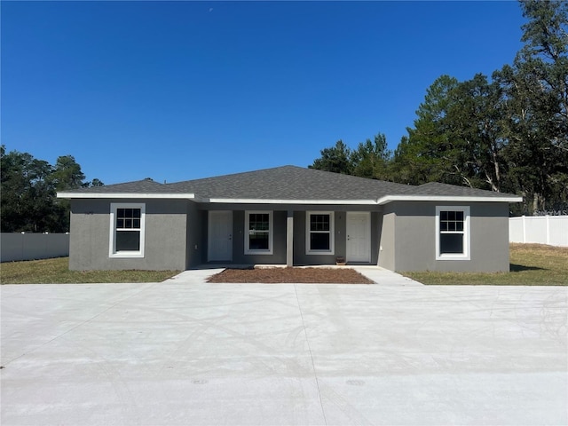 view of ranch-style home