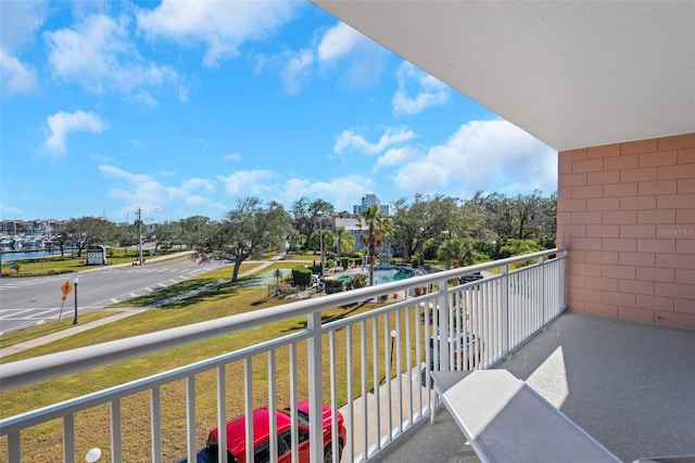 view of balcony