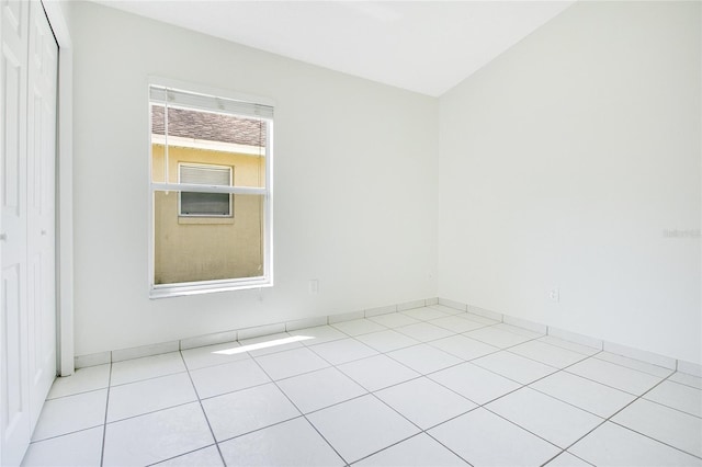 view of tiled spare room