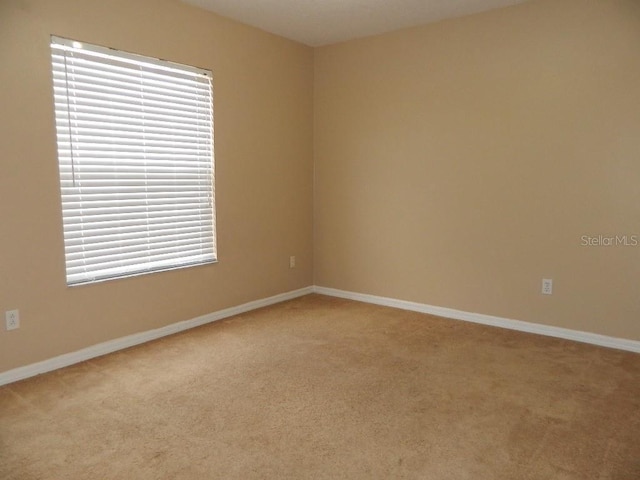 view of carpeted empty room