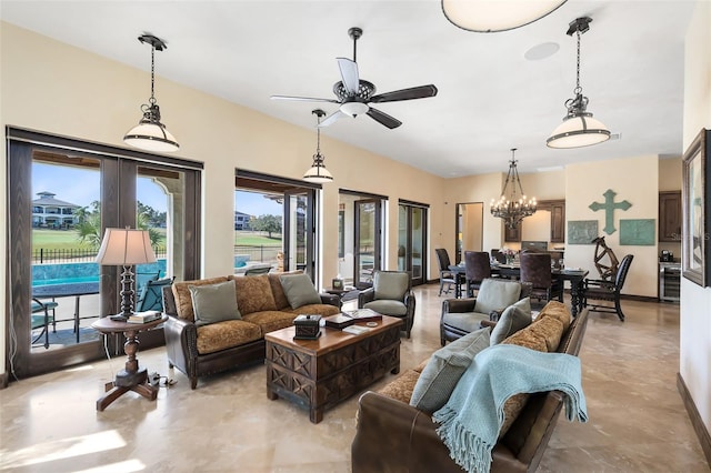 view of patio with an outdoor living space