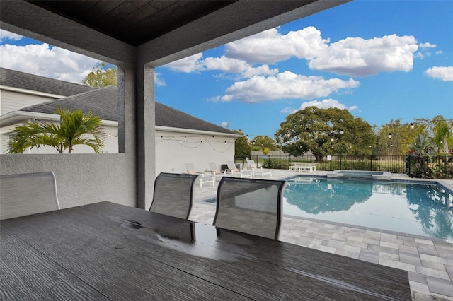 view of pool with a patio