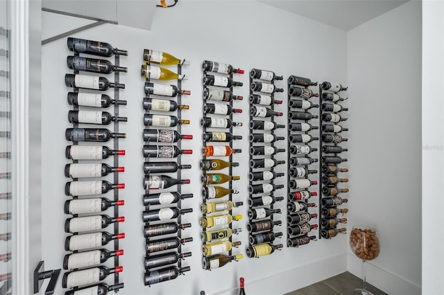 view of wine room