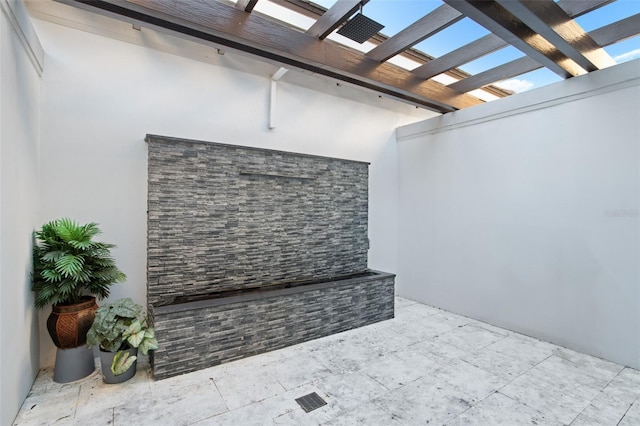 view of patio / terrace featuring a pergola