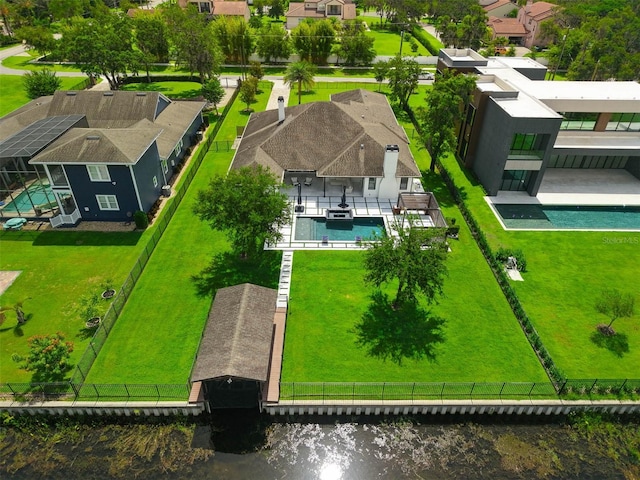10416 Pocket Ln, Orlando, FL 32836 - aerial perspective of suburban area with a pool area and a large body of water