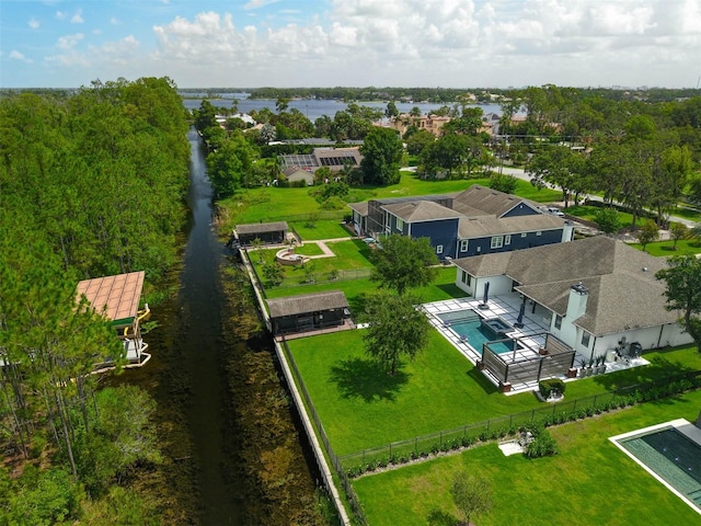 10416 Pocket Ln, Orlando, FL 32836 - aerial view of residential area featuring a large body of water and a pool